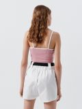 Кроп топ із вишивкою - пастельний рожевий - CROPP - small3