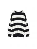 Biało-czarny sweter w paski - biały - CROPP - small3