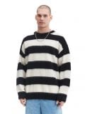 Biało-czarny sweter w paski - biały - CROPP - small1