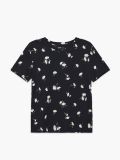 Koszulka ze wzorem all over - czarny - CROPP - small1
