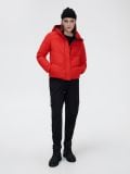Kurtka puffer z kapturem - czerwony - CROPP - small1