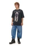 T-shirt nera con stampa - Nero - CROPP - small3