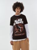 Tricou cu imprimeu Black Sabbath - negru - CROPP - small1