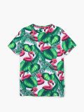 Koszulka z flamingami - biały - CROPP - small4
