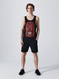 Koszulka tank top  z nadrukiem - czarny - CROPP - small4