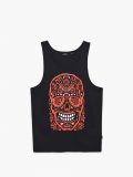 Koszulka tank top  z nadrukiem - czarny - CROPP - small1
