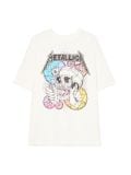 Valge trükkpildiga T-särk Metallica - valge - CROPP - small1