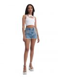 Szorty jeansowe ze zdobieniami - niebieski - CROPP - small1