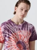 Tricou cu efect tie-dye - galben - CROPP - small1