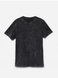 Koszulka z efektem acid wash - czarny - CROPP - small4