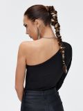 Czarne body na jedno ramię - czarny - CROPP - small3