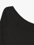 Czarne body na jedno ramię - czarny - CROPP - small5