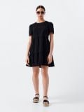 Rochie cu broderie englezească - negru - CROPP - small1