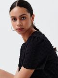 Rochie cu broderie englezească - negru - CROPP - small2