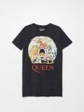Rochie tip tricou Queen - gri-închis - CROPP - small4