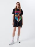 T-shirtowa sukienka Atomówki - szary - CROPP - small1