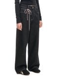 Czarne jeansy baggy z kontrastowymi przeszyciami - czarny - CROPP - small2