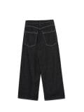 Czarne jeansy baggy z kontrastowymi przeszyciami - czarny - CROPP - small4