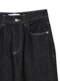 Czarne jeansy baggy z kontrastowymi przeszyciami - czarny - CROPP - small5