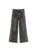 Szare jeansy wide leg z cyrkoniami - szary - CROPP - small4