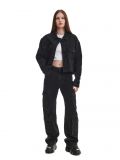 Czarne jeansy straight z kieszeniami cargo - czarny - CROPP - small2