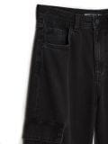 Czarne jeansy straight z kieszeniami cargo - czarny - CROPP - small5