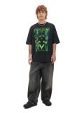 Crna majica s printom Neon Genesis Evangelion - crno - CROPP - small3