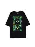 Crna majica s printom Neon Genesis Evangelion - crno - CROPP - small2
