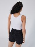 Top z koronką - biały - CROPP - small3