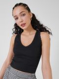 Top z koronką - czarny - CROPP - small1