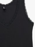 Top z koronką - czarny - CROPP - small5