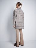 Marynarka w kratę oversize - brązowy - CROPP - small3