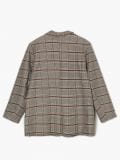 Marynarka w kratę oversize - brązowy - CROPP - small6
