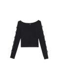 Tricou cu mânecă lungă - negru - CROPP - small1