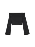 Czarna bluzka hiszpanka - czarny - CROPP - small5