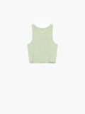 Кроп топ із вишивкою - блідо-зелений - CROPP - small4