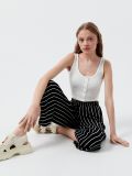 Crop top în dungi - alb - CROPP - small1