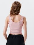 Crop top în dungi - roz-pastel - CROPP - small3