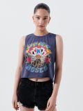 Кроп топ Guns N’ Roses - light grey - CROPP - small1