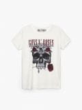 Koszulka z nadrukiem Guns N' Roses - kremowy - CROPP - small4