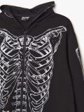 Rozpinana bluza z kapturem i nadrukiem - czarny - CROPP - small5