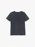 T-shirt z efektem acid wash i nadrukiem - szary - CROPP - small3