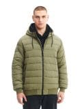 Steppelt kapucnis dzseki - zöld - CROPP - small1