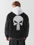 Czarna bomberka Punisher - czarny - CROPP - small5