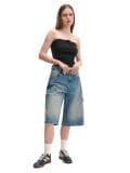 Czarny top typu tuba - czarny - CROPP - small3