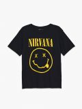 Koszulka oversize z nadrukiem Nirvana - czarny - CROPP - small1