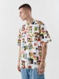 Koszulka z nadrukami w stylu mangi - biały - CROPP - small1