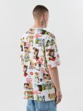 Koszulka z nadrukami w stylu mangi - biały - CROPP - small3