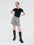 Wzorzysta spódnica z plisami - czarny - CROPP - small1