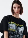 Koszulka Cyberpunk 2077 - czarny - CROPP - small1